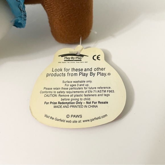 Vintage Odie With PJ with Bunny Slippers Plush Stuffed Animal Garfield - Picture 5 of 16